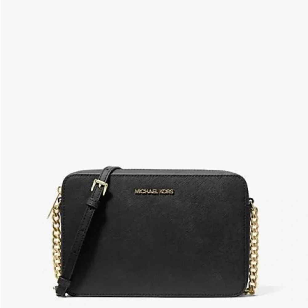 Michael Kors Classic Black & Silver Crossbody Bag NWT - Picture 1 of 6